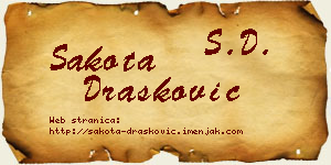 Šakota Drašković vizit kartica
